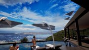 Malaxa Kreta, Malaxa: Neubau-Projekt! Villa am Hang mit Panoramablick auf die Souda-Bucht zu verkaufen Haus kaufen